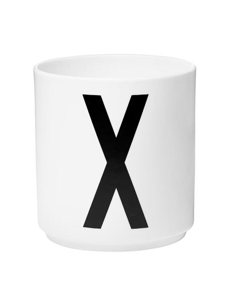 Mug design porcelaine Personal (variantes de A à Z), Blanc, noir