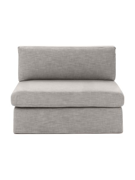Moduł środkowy Russell, Tapicerka: 100% bawełna Dzięki tkani, Stelaż: lite drewno sosnowe z cer, Nogi: tworzywo sztuczne, Szara tkanina, S 103 x W 77 cm