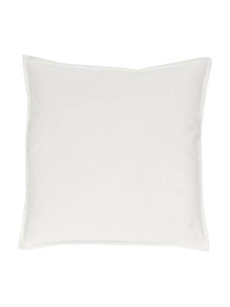 Poszewka na poduszkę z bawełny Mads, 100% bawełna, Kremowobiały, S 50 x D 50 cm