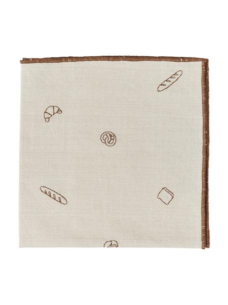 Serwetka z bawełny Bread, 100% bawełna, Beżowy, brązowy, S 45 x D 45 cm