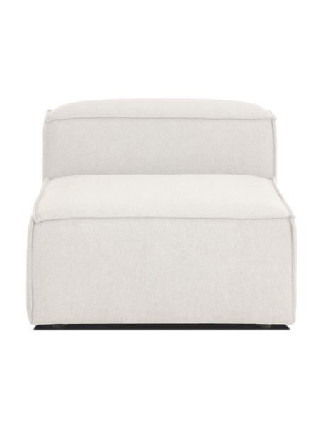 Chauffeuse pour canapé modulable beige Lennon, Tissu blanc crème, larg. 89 x prof. 119 cm