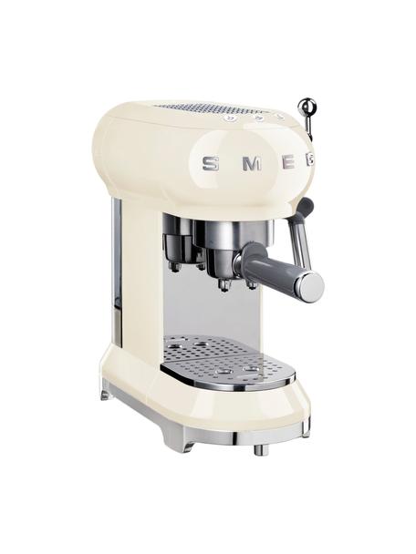 Espressomaschine 50's Style, Cremeweiß, glänzend, B 33 x H 33 cm