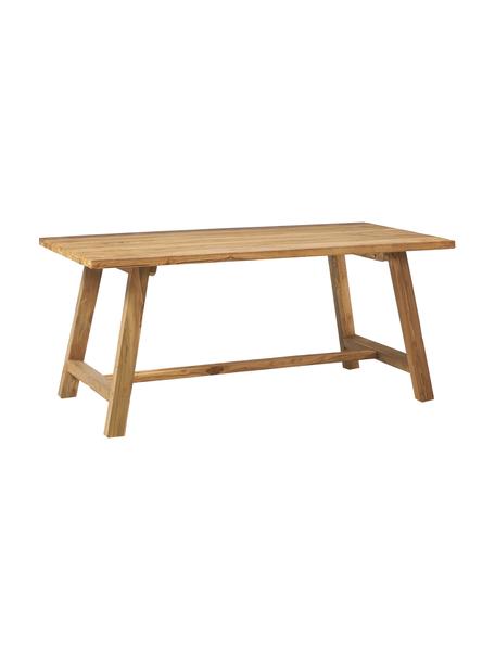 Stół do jadalni z drewna tekowego Lawas, różne rozmiary, Drewno tekowe pochodzące z recyklingu, Jasny brązowy, S 220 x G 100 cm