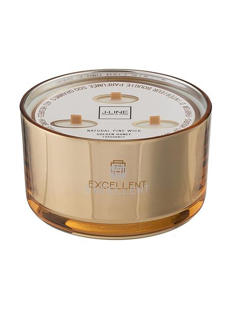 Dreidocht-Duftkerze Excellent (Honig), Behälter: Glas, Honig, Ø 14 x H 9 cm