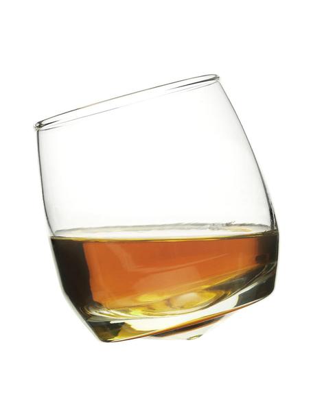 Szklanka do whisky Rocking, 6 szt., Szkło dmuchane, Transparentny, Ø 7 x W 9 cm, 200 ml
