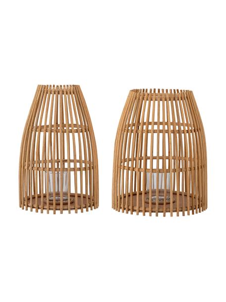 Windlichter-Set Cawo aus Seegras, 2-tlg., Naturfaser, Hellbraun, Set mit verschiedenen Größen