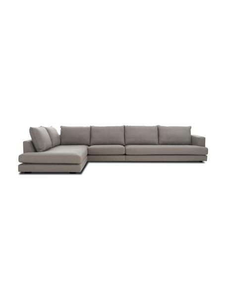 Canapé d'angle XXL gris foncé Tribeca, Gris foncé, larg. 405 x prof. 228 cm, méridienne à gauche