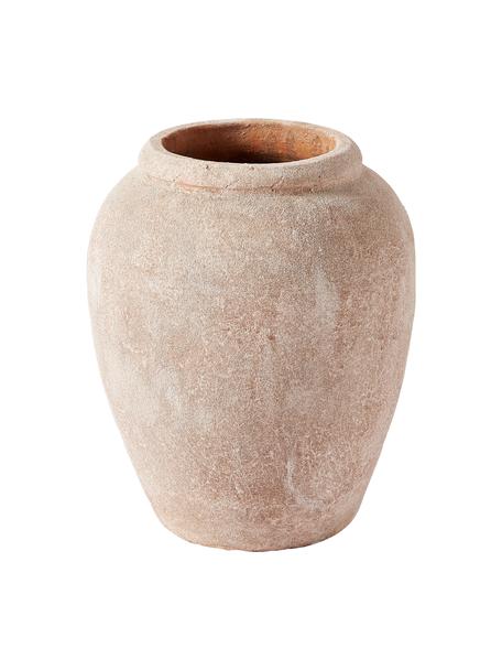 Vaso grande da terra con finitura sabbia Leana, Terracotta, Terracotta, Ø 41 x Alt. 50 cm