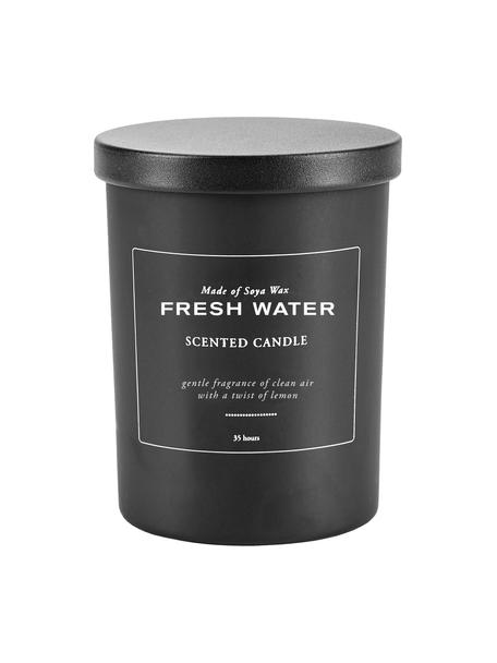 Geurkaars Fresh Water (frisse lucht & citroen), Houder: glas, Deksel: kunststof, Frisse lucht, citroen, Ø 8 x H 10 cm