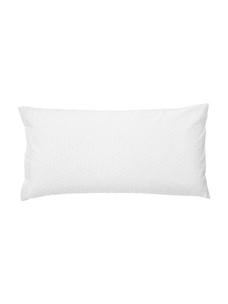 Poszewka na poduszkę z bawełny plumeti Aloide, 2 szt., Biały, S 40 x D 80 cm