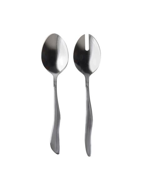 Cubiertos para ensalada Waverly, 2 pzas., Acero inoxidable, Plateado muy pulido, L 26 cm
