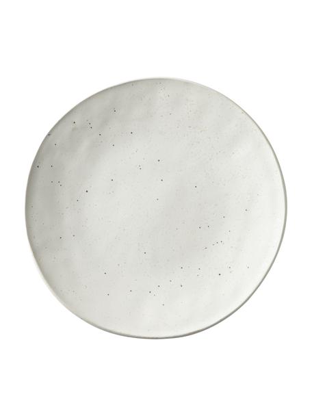 Assiettes plates en grès cérame blanc crème Marlee, 4 pièces, Grès cérame, Blanc, Ø 28 x haut. 3 cm