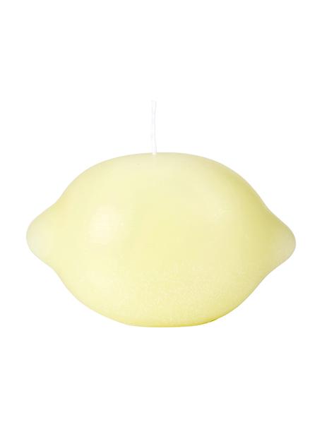 Candela fatta a mano Helfa, Paraffina, Giallo chiaro, Ø 14 x Alt. 9 cm