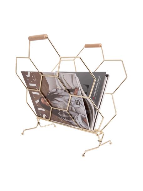 Revistero Honeycomb, Asas: madera, Latón, madera, An 40 x Al 45 cm