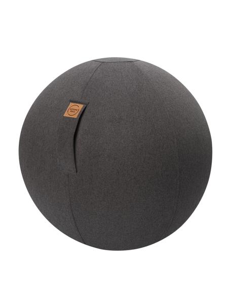 Seduta a sfera con impugnatura Felt, Rivestimento: poliestere (imitazione fe, Tessuto antracite, Ø 65 cm