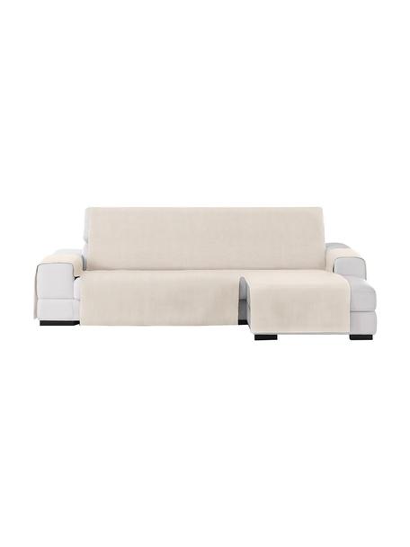 Funda de sofá Levante, 65% algodón, 35% poliéster, Beige, Brazo corto (150 x 240 cm