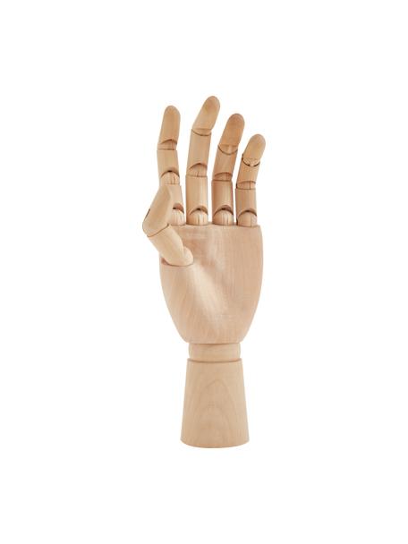 Figura decorativa Hand, Madera, Madera clara, An 7 x Al 25 cm