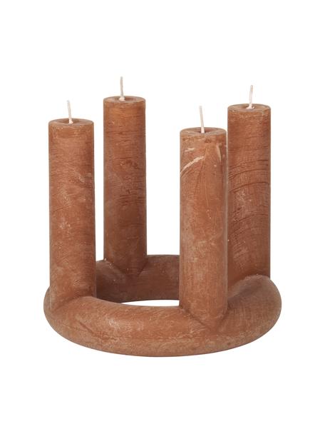 Świeca adwentowa Lucia, Wosk, Brązowy, Ø 20 x W 18 cm