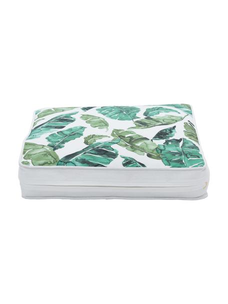 Cuscino sedia Shade, Rivestimento: 100% cotone, Verde, bianco, Larg. 40 x Lung. 40 cm