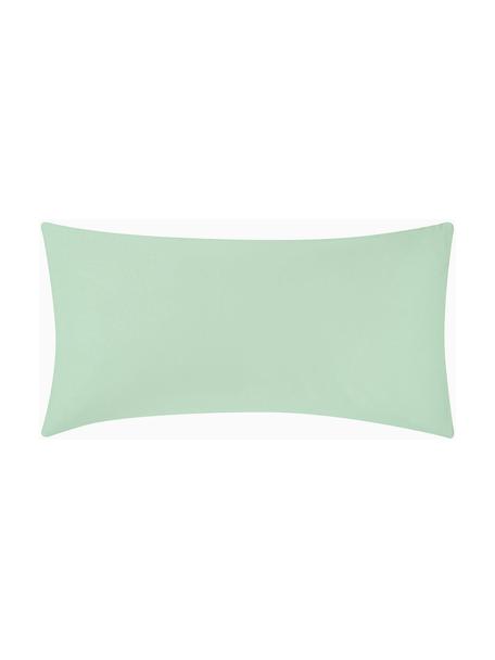 Povlak na polštář z bavlněného saténu Comfort, 2 ks, Šalvějově zelená, Š 40 cm, D 80 cm