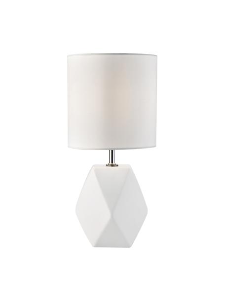 Lampa stołowa z ceramiki Sage, Biały, Ø 15 x W 31 cm