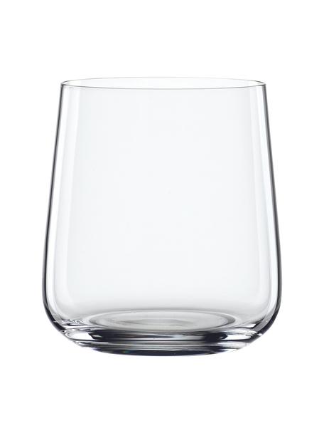 Kristall-Wassergläser Style, 4 Stück, Kristallglas, Transparent, Ø 9 x H 9 cm, 340 ml