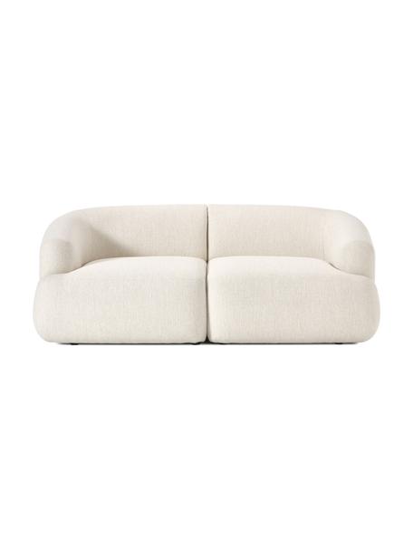Modulares Sofa Sofia (2-Sitzer), Bezug: 100 % Polypropylen Der ho, Gestell: Fichtenholz, Spanplatte, , Webstoff Cremeweiss, B 186 x T 103 cm