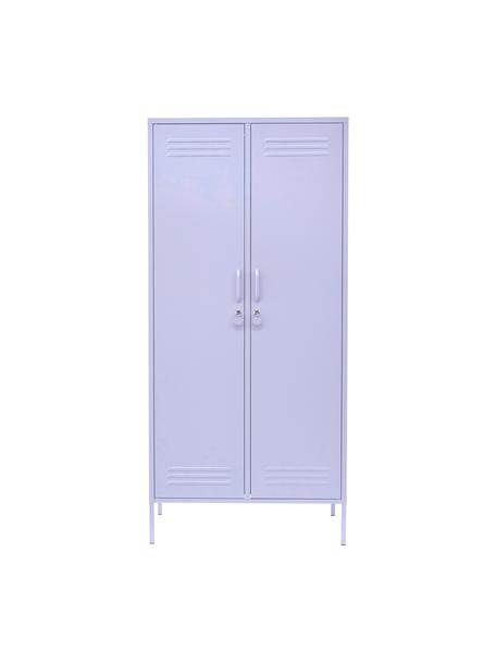 Petite armoire Twinny, Métal, enduit, Lilas, larg. 85 x haut. 183 cm
