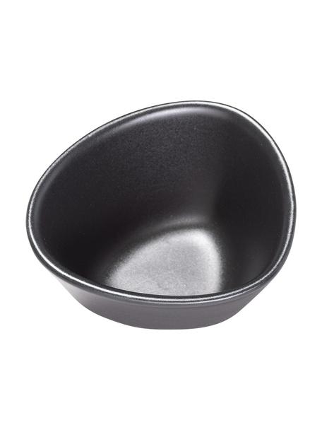 Ručně vyrobené misky Monaco, 4 ks, Kamenina, Černá, Š 11 cm, V 6 cm