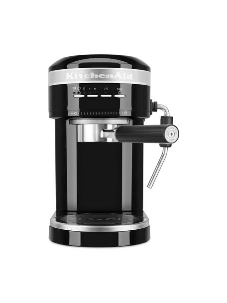 Espressomaschine Artisan, Gehäuse: Edelstahl, Schwarz, glänzend, B 34 x H 29 cm