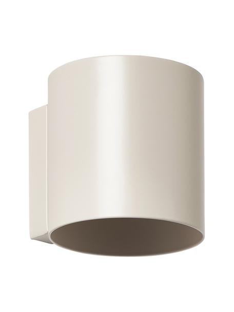 Petite applique murale Roda, Beige, mat, larg. 10 x haut. 10 cm
