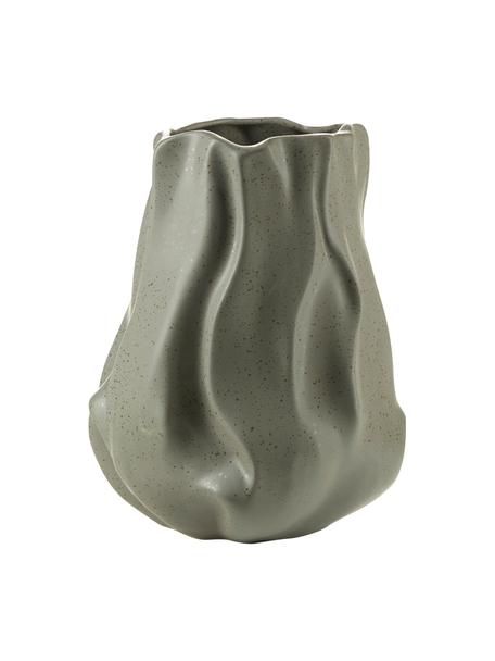 Vase grès cérame gris Sculpture, Grès cérame, Gris foncé, Ø 21 x haut. 27 cm