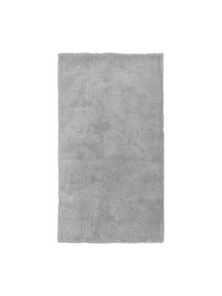 Pluizig hoogpolig vloerkleed Leighton in grijs, Bovenzijde: microvezels (100% polyest, Onderzijde: 70% polyester, 30% katoen, Grijs, B 300 x L 400 cm (maat XL)