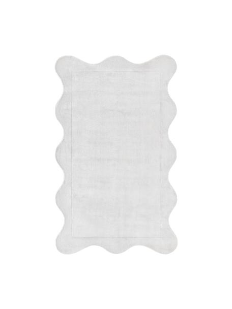 Ručne tkaný koberec z viskózy Wavy, Svetlosivá, Š 110 x D 180 cm (veľkosť S)