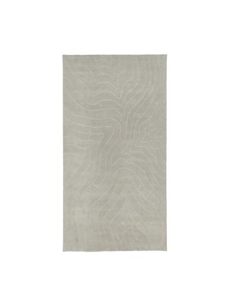Tapis en laine gris clair tufté main Aaron, Gris clair, larg. 200 x long. 300 cm (taille L)