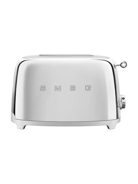 Kompakt Toaster 50's Style, Edelstahl, lackiert, Chromfarben, glänzend, B 31 x H 20 cm