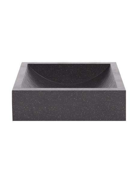 Umywalka nablatowa z lastryko Kuveni, Lastryko, Czarny o wyglądzie lastryko, S 45 x G 40 cm