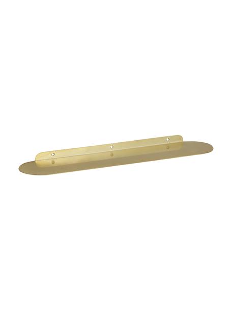 Półka ścienna z metalu Fanoe, Metal powlekany, Odcienie złotego, S 52 x W 2 cm