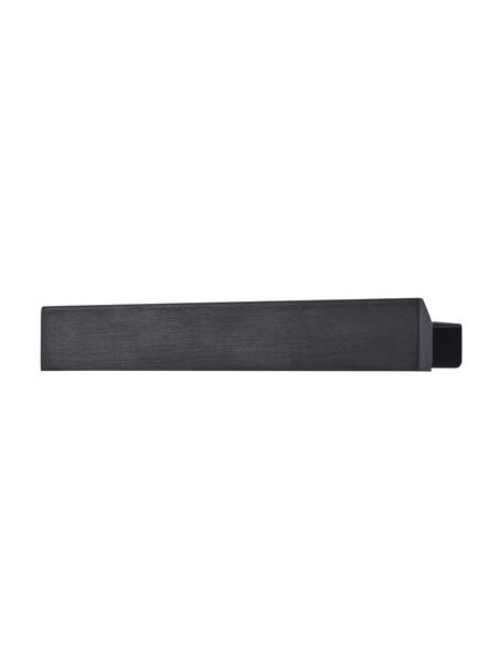 Colgador magnético Flex, Barra: madera de roble, Anclaje: acero recubierto, Negro, An 40 x Al 6 cm
