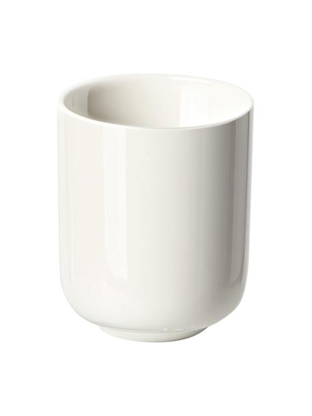 Porseleinen koffiemokken Nessa, 4 stuks, Hoogwaardig hard porselein, Wit, Ø 8 x H 10 cm