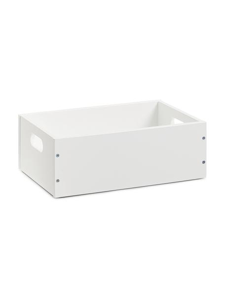 Aufbewahrungskiste Bambu, stapelbar, Mitteldichte Holzfaserplatte (MDF), beschichtet, Weiß, B 30 x T 20 cm