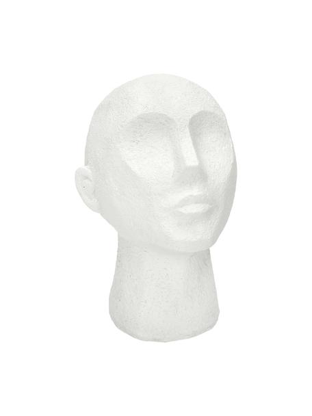 Oggetto decorativo Head, Poliresina, Bianco, Larg. 19 x Alt. 23 cm