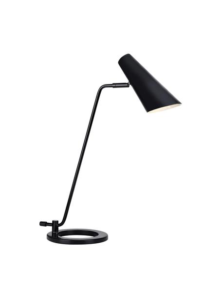 Lampa biurkowa z metalu Cal, Czarny, S 40 x W 50 cm