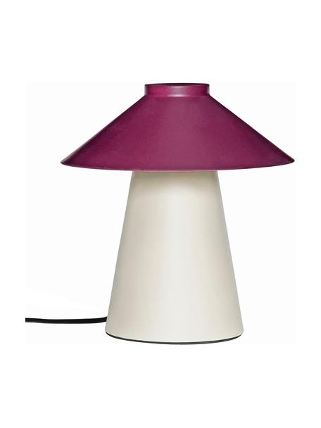 Stolní lampa Chipper, Růžová, béžová, Ø 25 cm, V 26 cm
