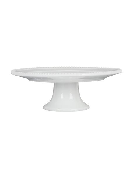 Tortenplatte Darcy, Steingut, Weiß, Ø 32 x H 10 cm