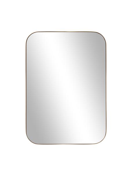 Espejo de pared de metal Lily, Espejo: cristal, Parte trasera: tablero de fibras de dens, Dorado, An 50 x Al 70 cm