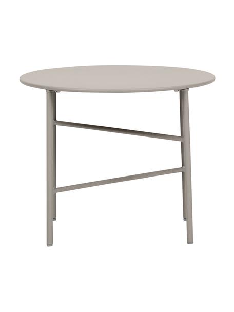 Mesa auxiliar para exterior de metal Vitus, Metal recubierto, Gris claro, Ø 50 x Al 40 cm