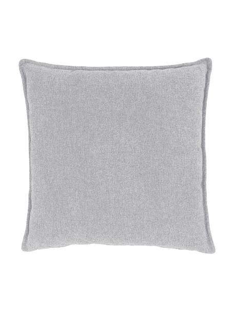Sofa-Kissen Lennon in Hellgrau, Bezug: 100% Polyester, Webstoff Hellgrau, 60 x 60 cm