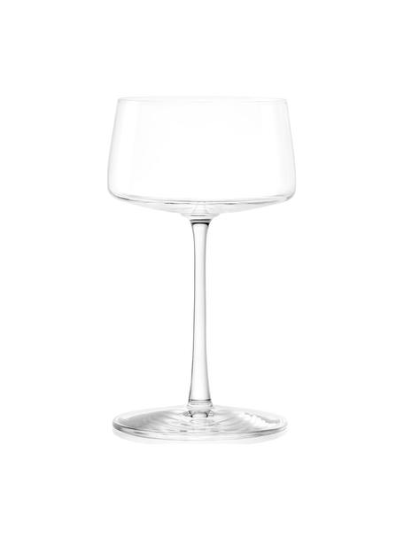 Kieliszek do szampana ze szkła kryształowego Power, 6 szt., Szkło kryształowe, Transparentny, Ø 9 x W 16 cm, 275 ml