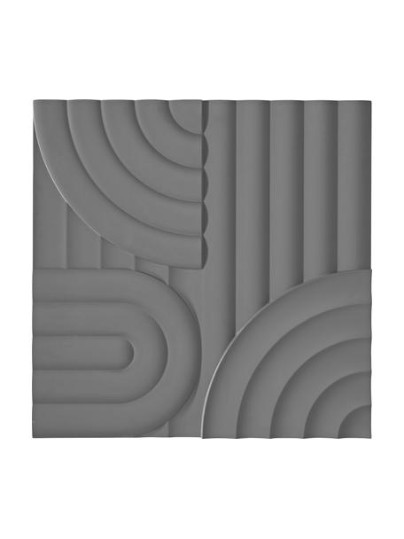 Decoración de pared de madera Massimo, Tablero de fibras de densidad media (MDF), Gris, An 80 x Al 80 cm